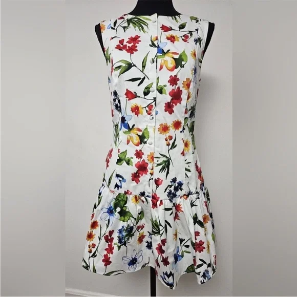 NWT! By Anthropologie Sleeveless Drop-Waist Mini Dress 🎡 - Picture 7 of 9